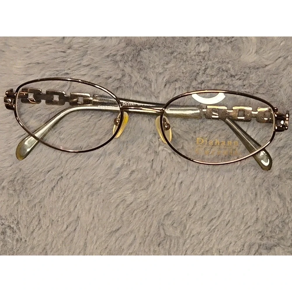 VTG DIAHANN CARROLL DC030 BRZ Bronze Oval Eyeglasses Frames 53-19-140mm